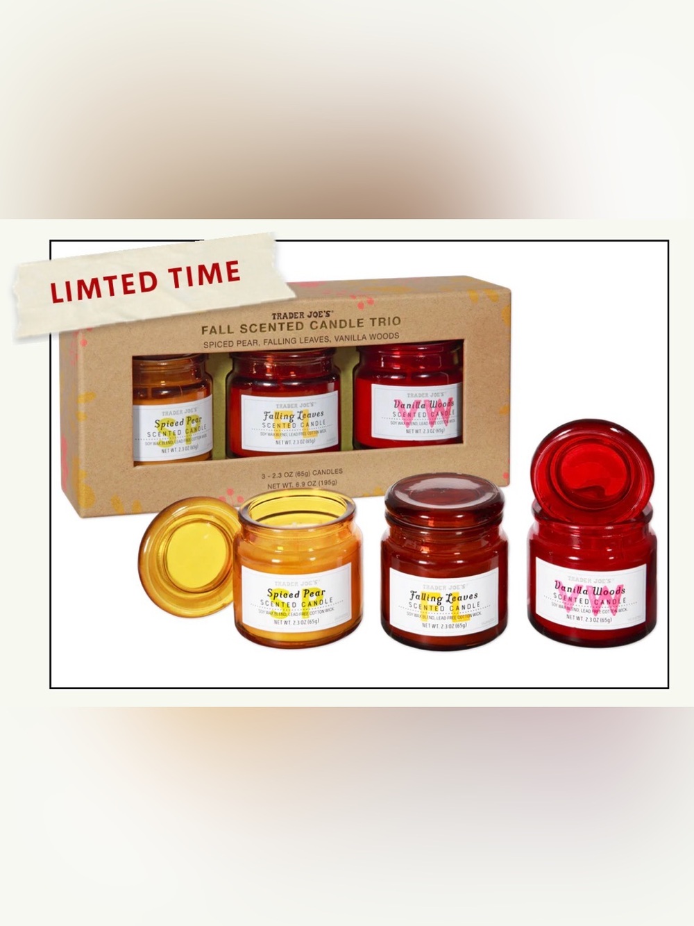 NIB Trader Joe’s trio set of fall scents!